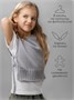 Жилет вязаный детский Amarobaby BOW, цвет серый AB-OD24-KNIT10B/11-128