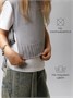 Жилет вязаный детский Amarobaby BOW, цвет серый AB-OD24-KNIT10B/11-128