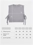 Жилет вязаный детский Amarobaby BOW, цвет серый AB-OD24-KNIT10B/11-128