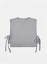 Жилет вязаный детский Amarobaby BOW, цвет серый AB-OD24-KNIT10B/11-128