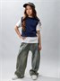 Жилет вязаный детский Amarobaby BOW, цвет синий AB-OD24-KNIT10B/20-128