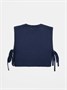 Жилет вязаный детский Amarobaby BOW, цвет синий AB-OD24-KNIT10B/20-128