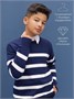 Свитер детский вязаный Amarobaby STRIP, цвет синий AB-OD24-S26/20-128