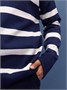 Свитер детский вязаный Amarobaby STRIP, цвет синий AB-OD24-S26/20-128
