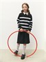 Свитер детский вязаный Amarobaby STRIP, цвет черный AB-OD24-S26/09-128