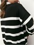 Свитер детский вязаный Amarobaby STRIP, цвет черный AB-OD24-S26/09-128
