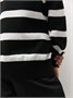 Свитер детский вязаный Amarobaby STRIP, цвет черный AB-OD24-S26/09-128