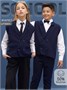 Жилет Amarobaby Pure Love School Vest, вязаный, синий AB-OD24-PLSV1001/20-128