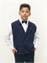 Жилет Amarobaby Pure Love School Vest, вязаный, синий AB-OD24-PLSV1001/20-128