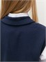 Жилет Amarobaby Pure Love School Vest, вязаный, синий AB-OD24-PLSV1001/20-128