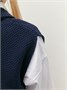 Жилет Amarobaby Pure Love School Vest, вязаный, синий AB-OD24-PLSV1001/20-128