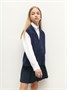Жилет Amarobaby Pure Love School Vest, вязаный, синий AB-OD24-PLSV1001/20-128