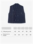 Жилет Amarobaby Pure Love School Vest, вязаный, синий AB-OD24-PLSV1001/20-128