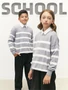 Свитер детский вязаный Amarobaby STRIP, цвет серый AB-OD24-S26/11-128
