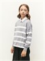 Свитер детский вязаный Amarobaby STRIP, цвет серый AB-OD24-S26/11-128