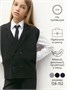 Жилет Amarobaby Pure Love School Vest, вязаный, черный AB-OD24-PLSV1001/09-128