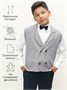 Жилет Amarobaby Pure Love School Vest, вязаный, серый AB-OD24-PLSV1001/11-128