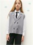 Жилет Amarobaby Pure Love School Vest, вязаный, серый AB-OD24-PLSV1001/11-128