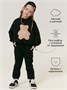 Костюм детский с принтом мишки Amarobaby TEDDY, цвет черный AB-OD24-T11/09-98