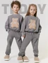 Костюм детский с принтом мишки Amarobaby TEDDY, цвет серый AB-OD24-T11/11-98