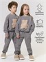 Костюм детский с принтом мишки Amarobaby TEDDY, цвет серый AB-OD24-T11/11-98