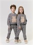 Костюм детский с принтом мишки Amarobaby TEDDY, цвет серый AB-OD24-T11/11-98