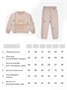 Костюм детский с принтом мишки Amarobaby TEDDY, цвет бежевый AB-OD24-T11/03-98