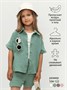 Костюм детский муслиновый Amarobaby EASY, цвет мятный AB-OD24-E2201/32-104