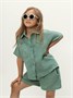 Костюм детский муслиновый Amarobaby EASY, цвет мятный AB-OD24-E2201/32-104