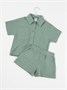 Костюм детский муслиновый Amarobaby EASY, цвет мятный AB-OD24-E2201/32-104