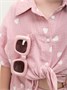 Костюм детский муслиновый Amarobaby EASY, цвет розовый AB-OD24-E2201/06-104