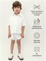 Костюм детский муслиновый Amarobaby EASY, цвет белый AB-OD24-E2201/00-104
