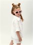 Костюм детский муслиновый Amarobaby EASY, цвет белый AB-OD24-E2201/00-104