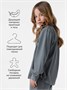 Рубашка детская вельветовая Amarobaby VELVET, цвет серо-голубой AB-OD23-V33/44-122