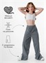 Брюки детские вельветовые с разрезом Amarobaby WIDE, цвет серо-голубой AB-OD23-W6/44-122