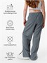 Брюки детские вельветовые с разрезом Amarobaby WIDE, цвет серо-голубой AB-OD23-W6/44-122
