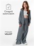 Брюки детские вельветовые с разрезом Amarobaby WIDE, цвет серо-голубой AB-OD23-W6/44-122
