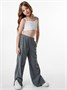 Брюки детские вельветовые с разрезом Amarobaby WIDE, цвет серо-голубой AB-OD23-W6/44-122