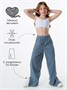 Брюки детские вельветовые с разрезом Amarobaby WIDE, цвет голубой AB-OD23-W6/19-122