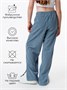 Брюки детские вельветовые с разрезом Amarobaby WIDE, цвет голубой AB-OD23-W6/19-122