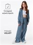 Брюки детские вельветовые с разрезом Amarobaby WIDE, цвет голубой AB-OD23-W6/19-122