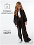 Брюки детские вельветовые с разрезом Amarobaby WIDE, цвет черный AB-OD23-W6/09-122