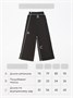 Брюки детские вельветовые с разрезом Amarobaby WIDE, цвет черный AB-OD23-W6/09-122