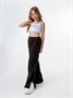 Брюки детские вельветовые с разрезом Amarobaby WIDE, цвет черный AB-OD23-W6/09-122