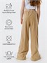 Брюки детские вельветовые с разрезом Amarobaby WIDE, цвет бежевый AB-OD23-W6/03-122