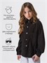 Рубашка детская вельветовая Amarobaby VELVET, цвет черный AB-OD23-V33/09-122