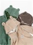 Кофта детская на молнии с подкладом и капюшоном с ушками Amarobaby BEAR, цвет зеленый AB-OD23-B12/13-98