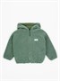 Кофта детская на молнии с подкладом и капюшоном с ушками Amarobaby BEAR, цвет зеленый AB-OD23-B12/13-98