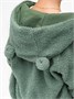 Кофта детская на молнии с подкладом и капюшоном с ушками Amarobaby BEAR, цвет зеленый AB-OD23-B12/13-98