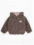 Кофта детская на молнии с подкладом и капюшоном с ушками Amarobaby BEAR, цвет коричневый AB-OD23-B12/12-98